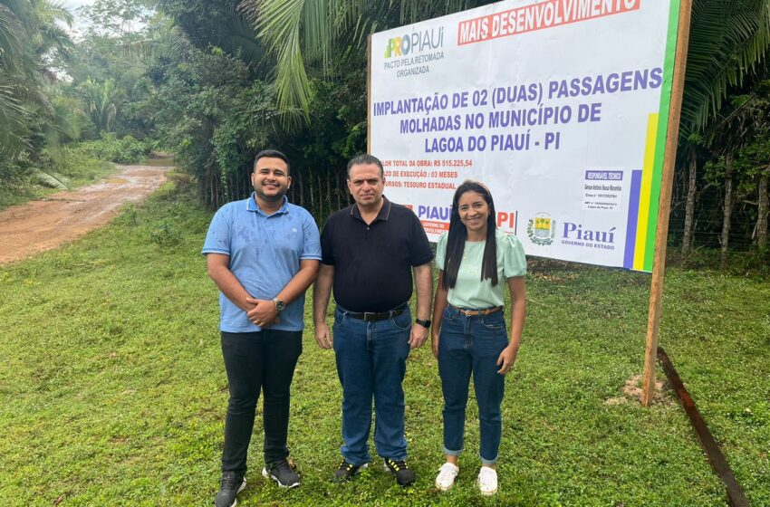  Deputado Gessivaldo visita obras em Lagoa do Piauí
