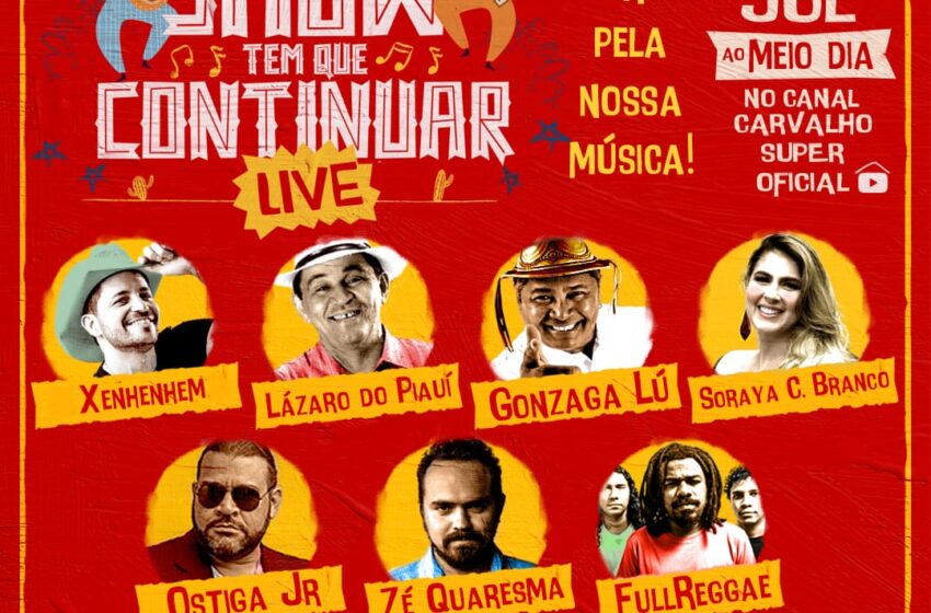  Carvalho Super promove live solidária de músicos piauienses