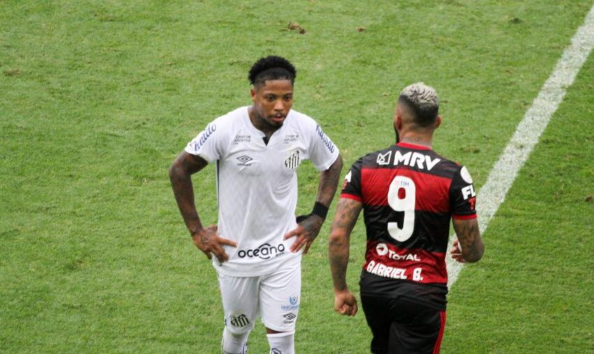  Gabigol marca, e Flamengo vence Santos em jogo com acréscimo de 17 minutos