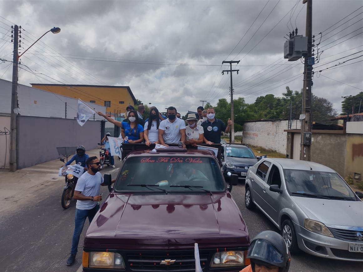 Carreata de Fábio Abreu inicia campanha eleitoral em Teresina