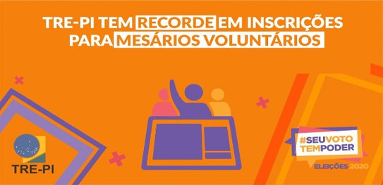  Piauí bate recorde de voluntários para trabalhar como mesários