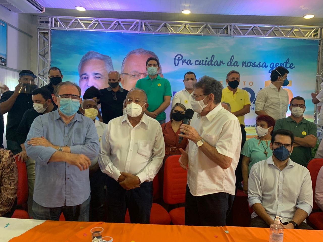 Em convenção do MDB e PSB, Dr.Pessoa diz está preparado para debates