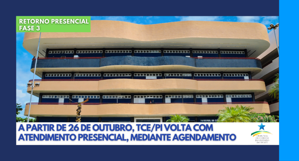 TCE-PI retoma atendimento presencial segunda-feira(26)