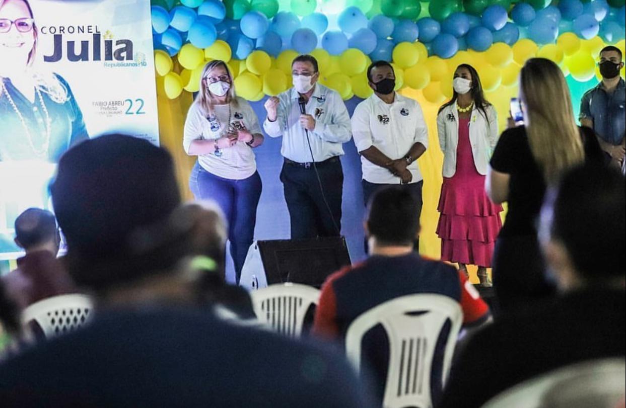 Deputado Gessivaldo, Fábio Abreu e Diana Carvalho participam do lançamento da candidatura à vereadora da Cel Júlia Beatriz