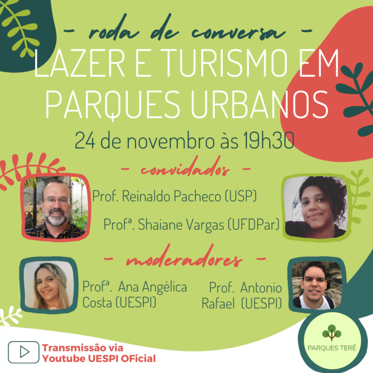 Inscrições abertas para roda de conversa sobre lazer e turismo