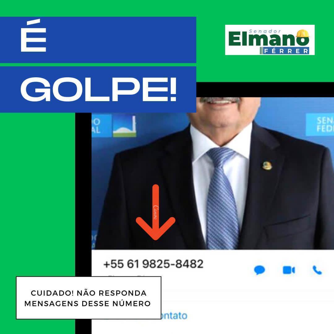 Senador Elmano é vitima do golpe via Whatsapp