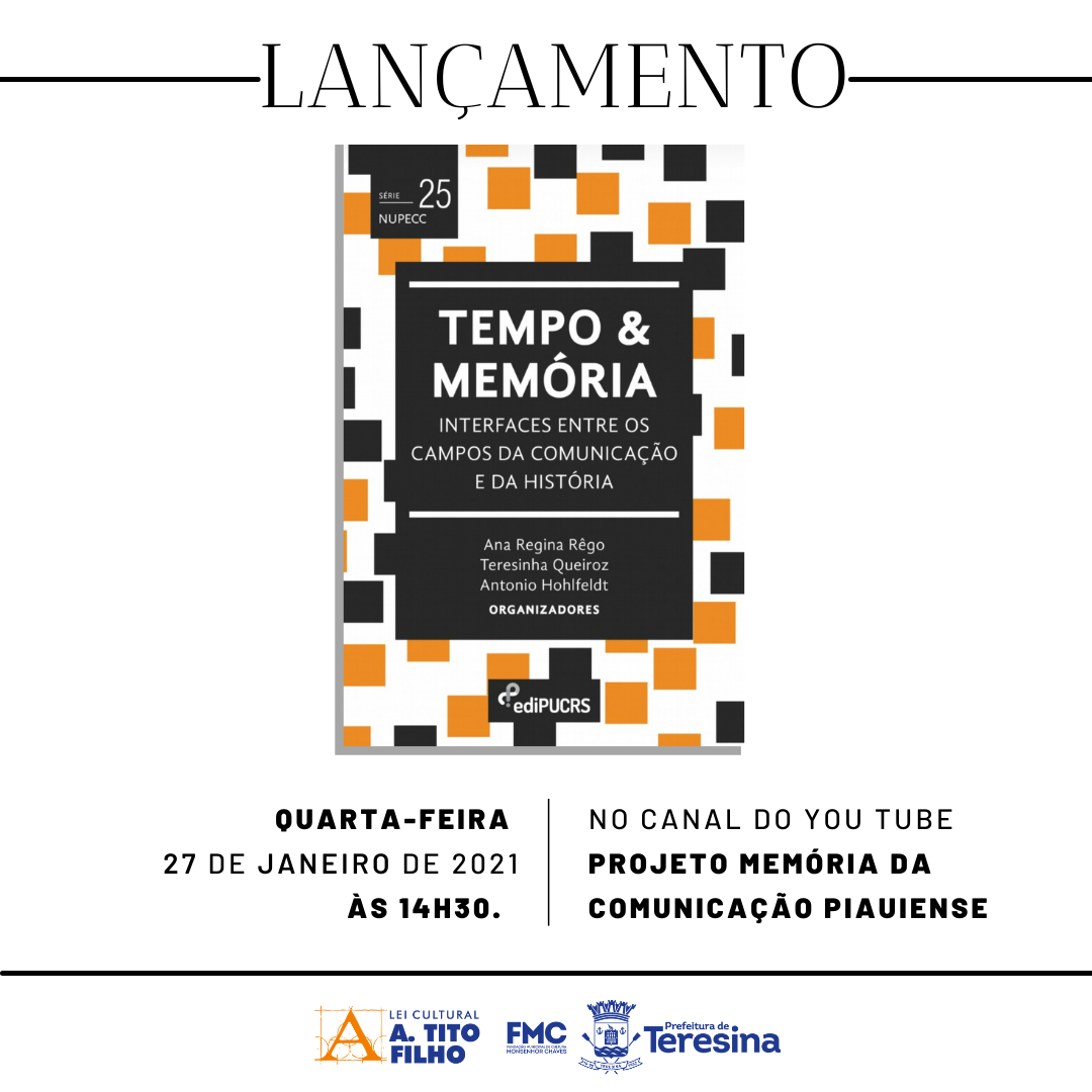 O Livro “Tempo & Memória” será lançado nesta quarta-feira (27)