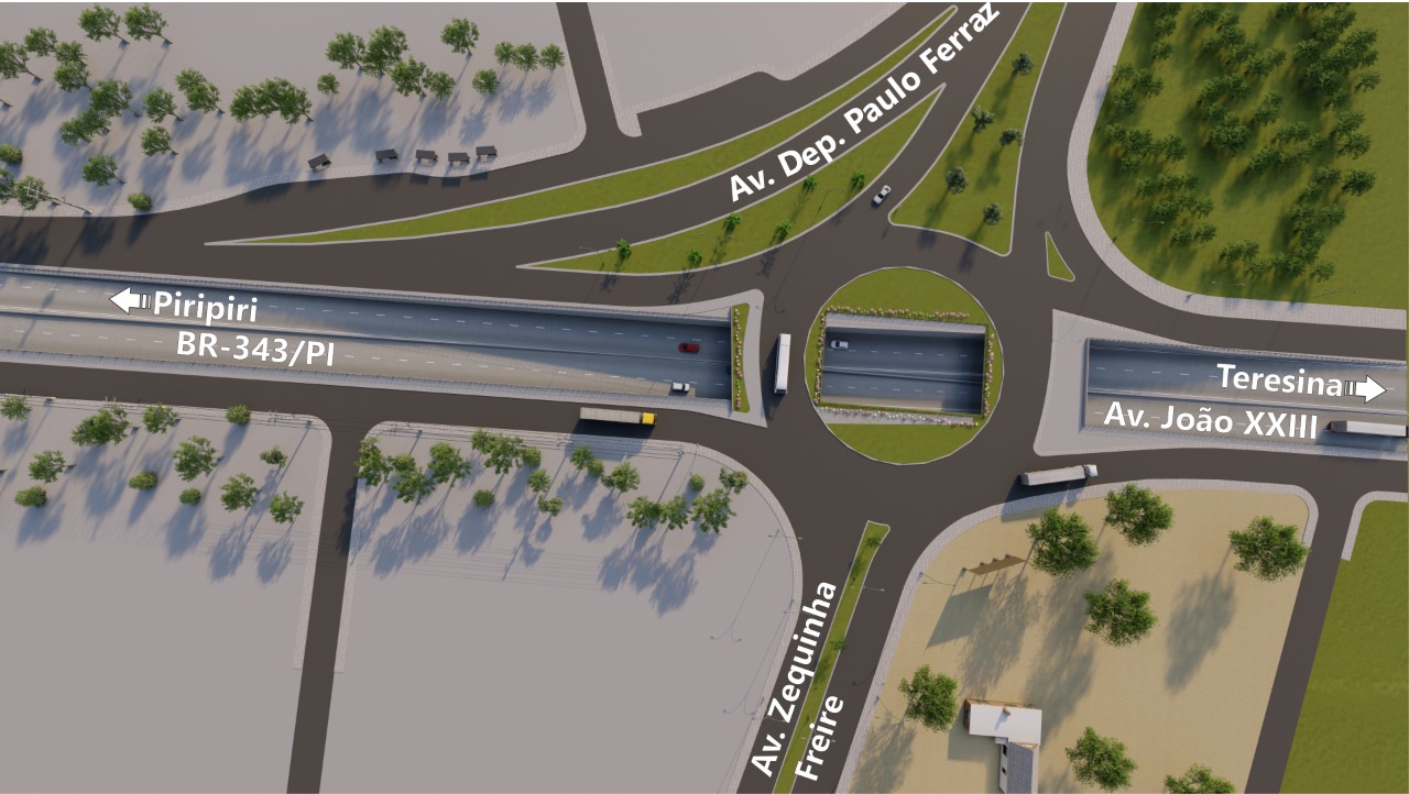 Rebaixamento da Avenida João XXIII reduzirá congestionamento em Teresina