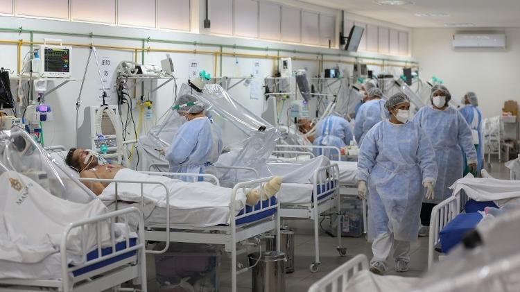  Alta ocupação de leitos evidencia colapso na saúde após um ano de pandemia