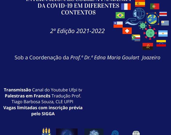  UFPI inicia Curso de Diálogos sobre a Pandemia nesta tera-feira(23)