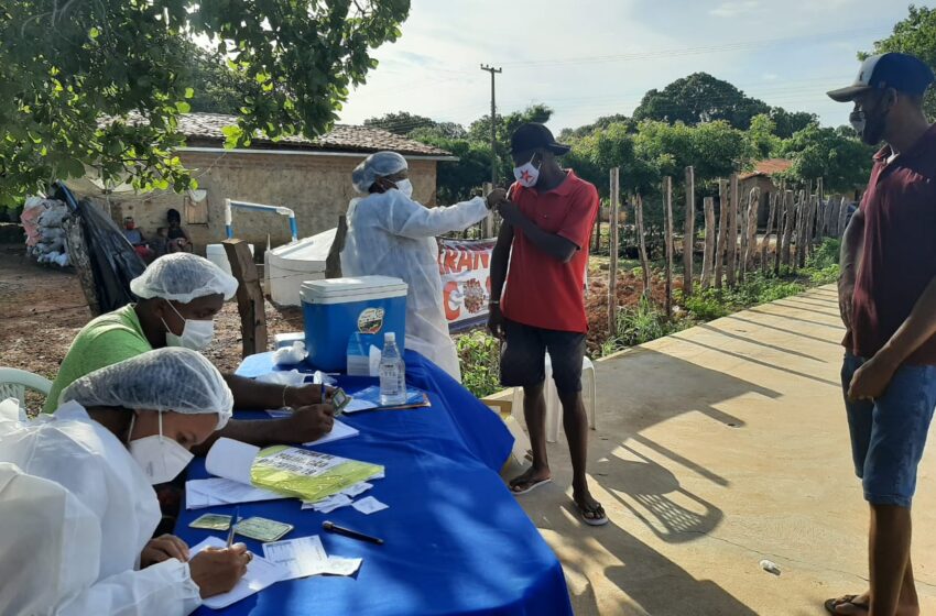  Comunidade Mimbó recebe vacina contra covid-19