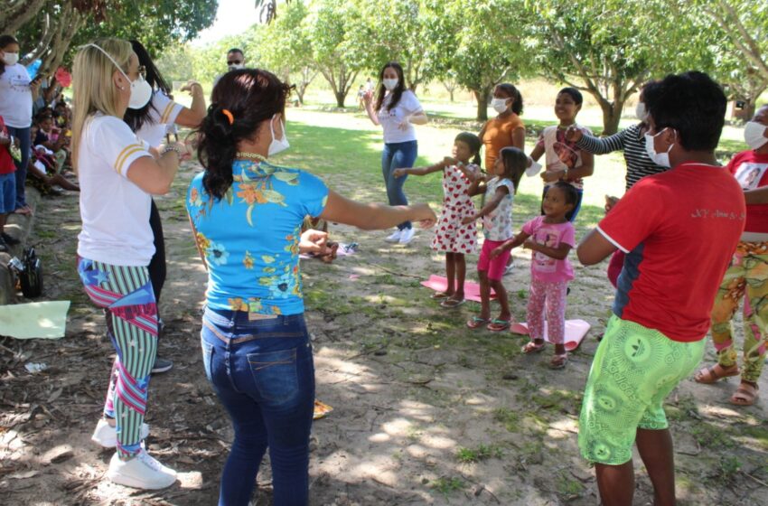  Crianças venezuelanas participam de ação recreativa