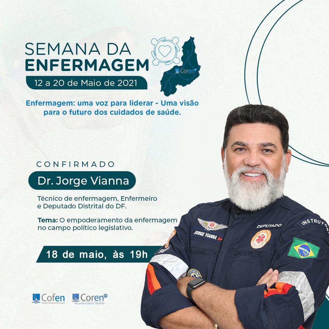 Deputado Jorge Vianna discute políticas públicas para enfermagem em Teresina