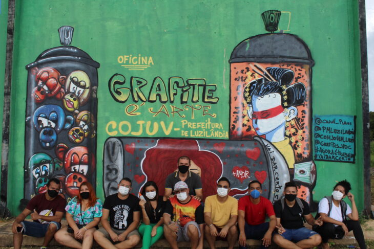  A coordenadoria da Juventude realizou oficina de grafite em Luzilândia