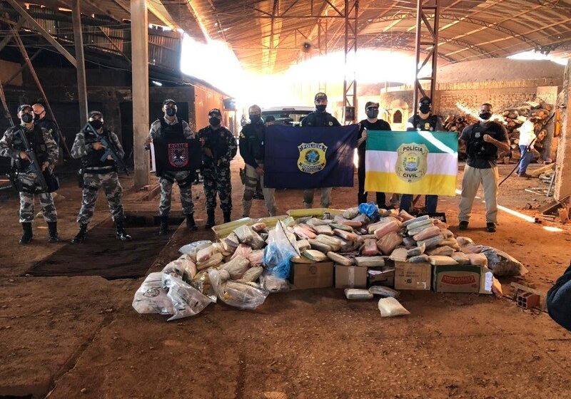  Policias civil, militar e Rodoviária Federal incineram 670 kg de drogas