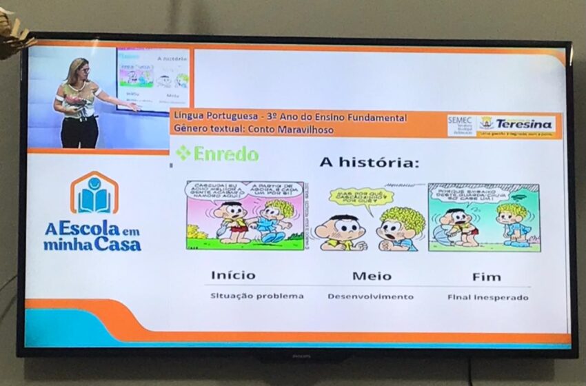  Rede Municipal usa TVs locais para transmitir aulas em Teresina