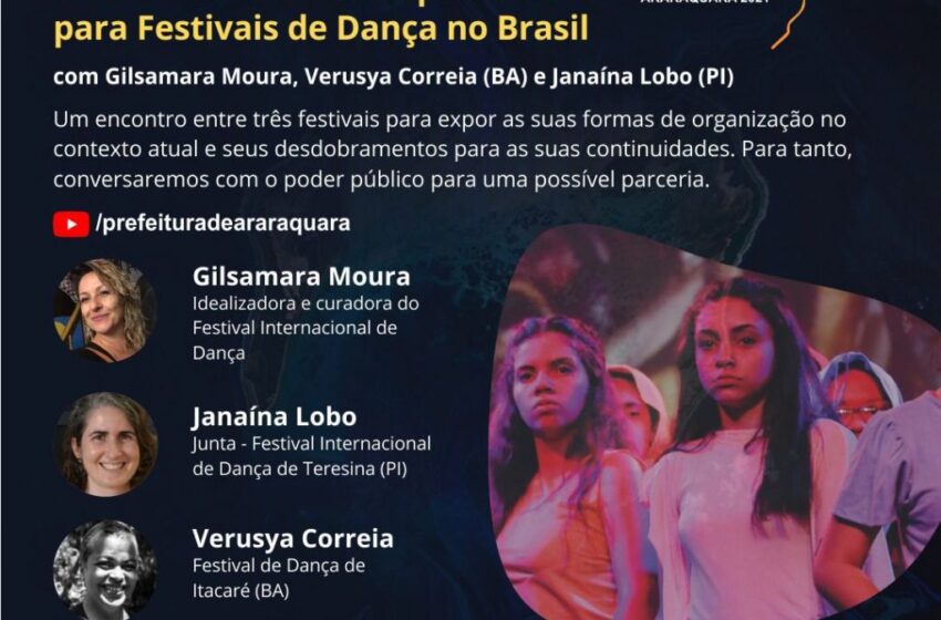  Balé da Cidade de Teresina será representado em live com artistas da Bahia e São Paulo