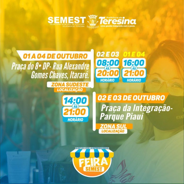 Feiras da Semest do mês de outubro iniciam hoje(1º)