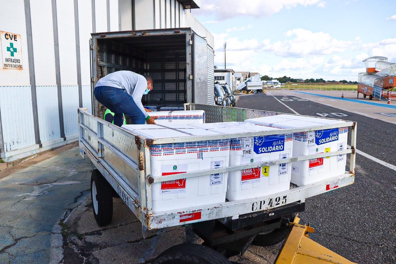 Piauí recebe hoje e amanhã03) mais de 156 mil doses de vacina contra a Covid