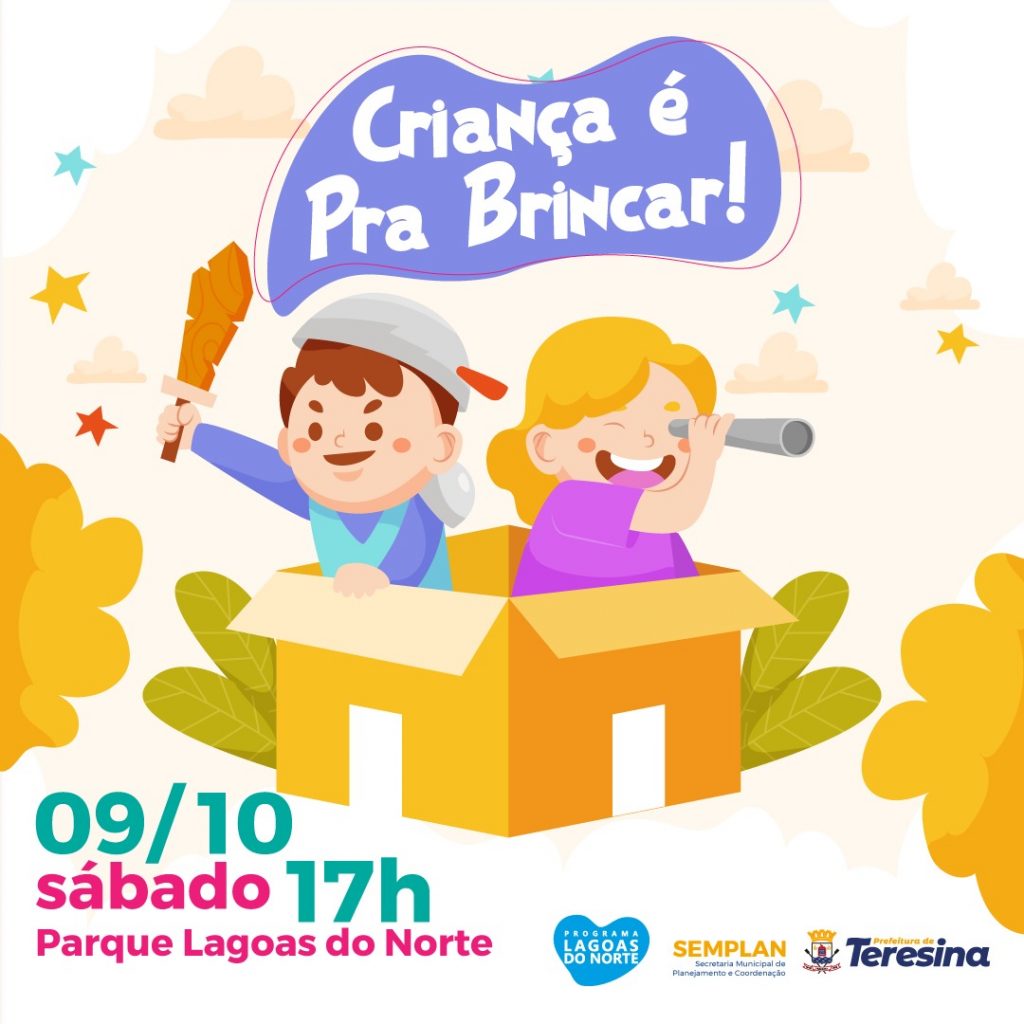 Parque Lagoas do Norte antecipa Dia das Crianças e faz festa neste sábado (09)