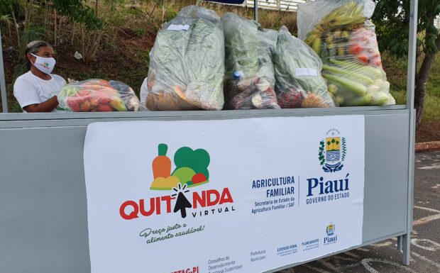  Produtos da agricultura familiar são comercializados hoje(18) na Quitanda Virtual