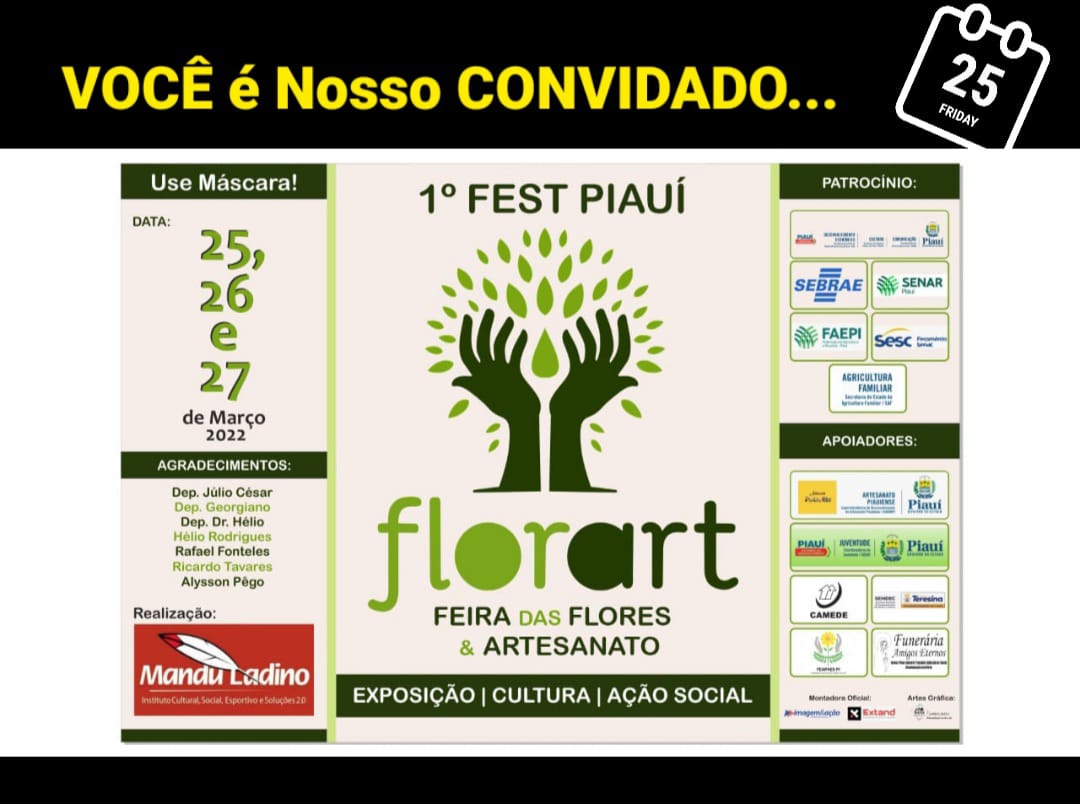 Feira de flores e artesanato inicia nesta sexta-feira (25), próximo a Ponte Estaiada