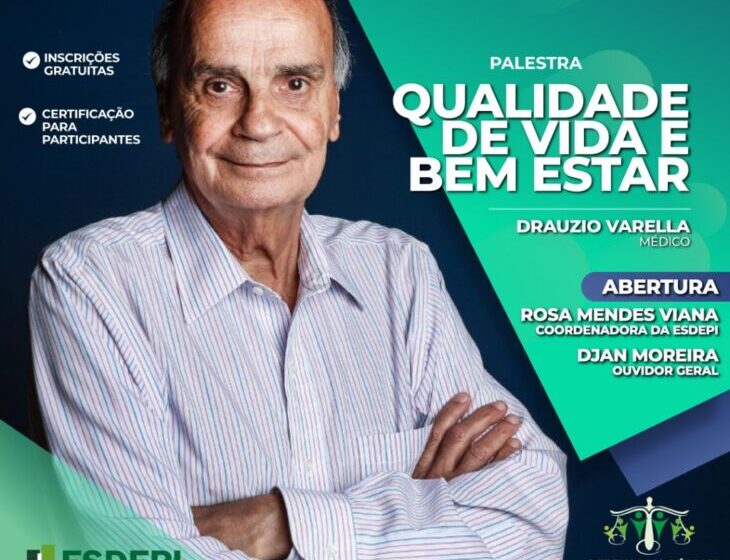  Governo paga Drauzio Varella para ministrar palestra no Piauí