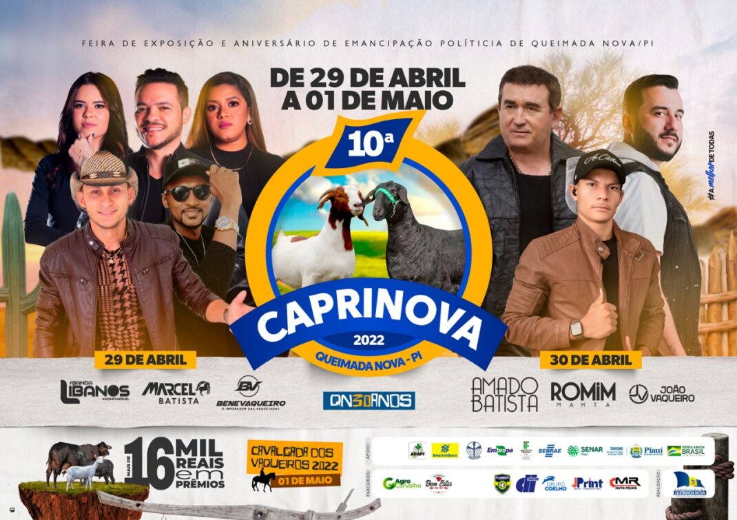 Feira Caprinova começa hoje(29) Queimada Nova