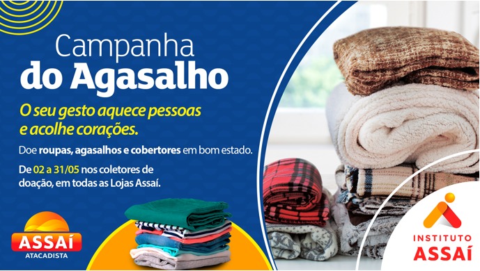  Assaí promove promove campanha do agasalho