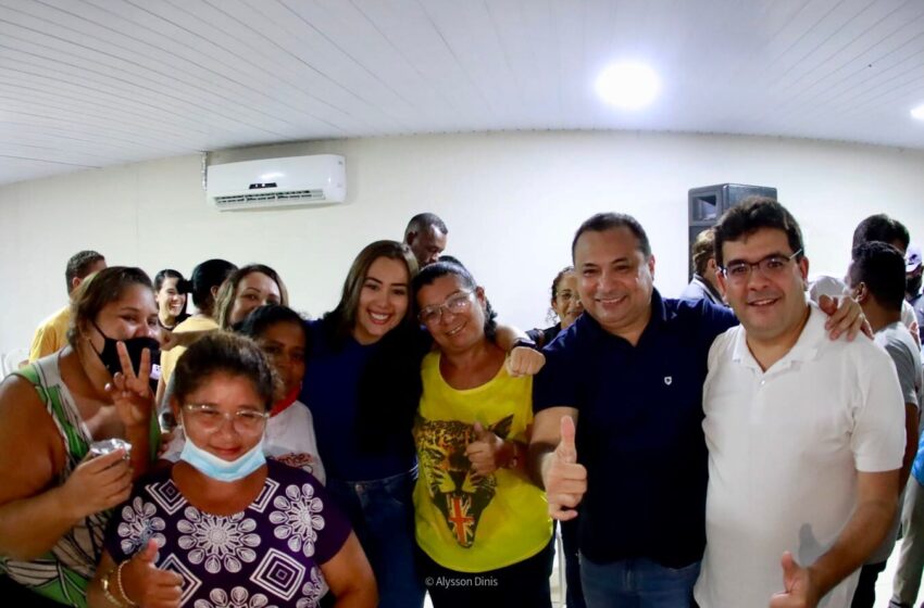  Deputado Evaldo e Vereadora Fernanda acompanham Rafael Fonteles em reunião em Teresina