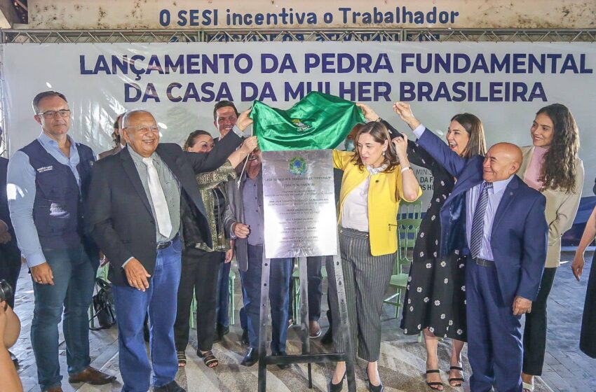  Ministra Cristiane e Dr. Pessoa lançam pedra fundamental da Casa da Mulher Brasileira