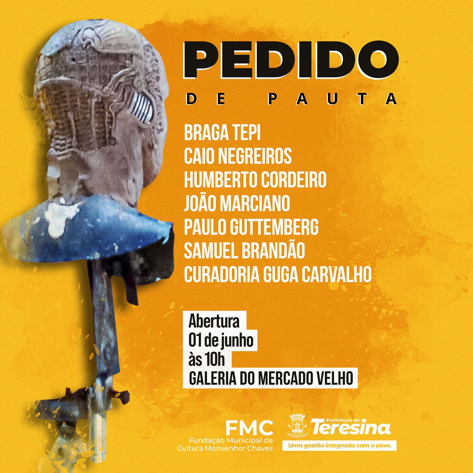 Galeria do Mercado Central recebe exposição Pedido de Pauta