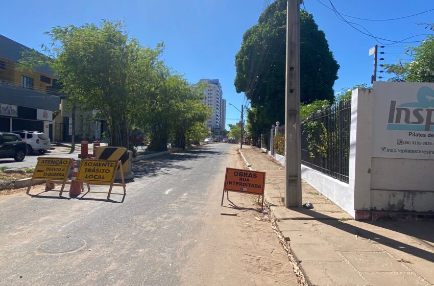 Avenida Senador Arêa Leão é interditada para obra da galeria da zona Leste