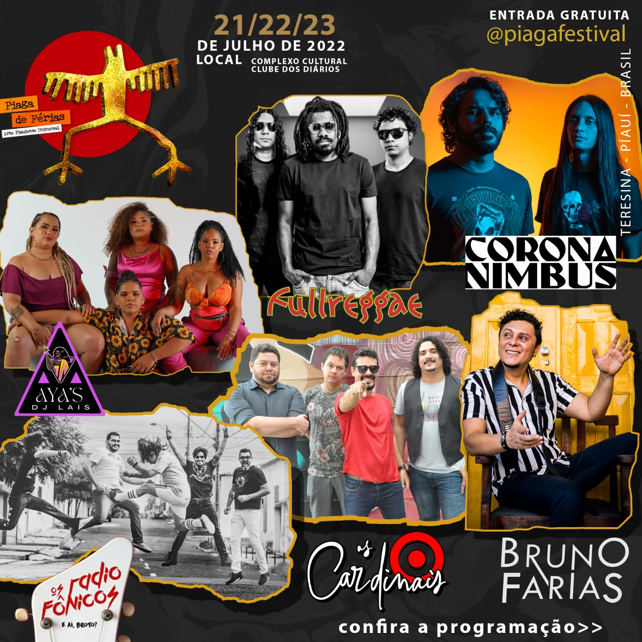 Começa hoje(21) a 4ª edição do Piaga Festival