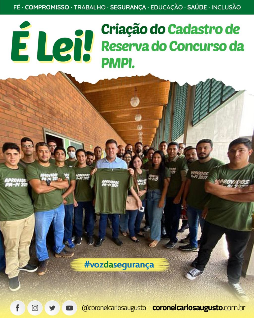 Deputado Carlos Augusto consegue criação do Cadastro de Reserva da PM