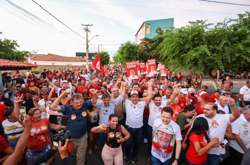 Wilson Martins reúne população para receber Rafael em Santa Cruz do Piauí