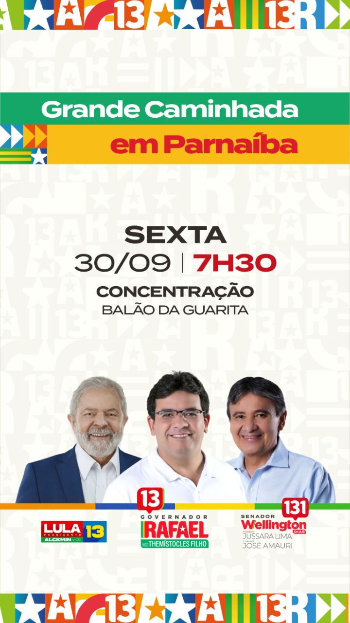 Rafael faz últimos eventos de campanha em Parnaíba e em Teresina