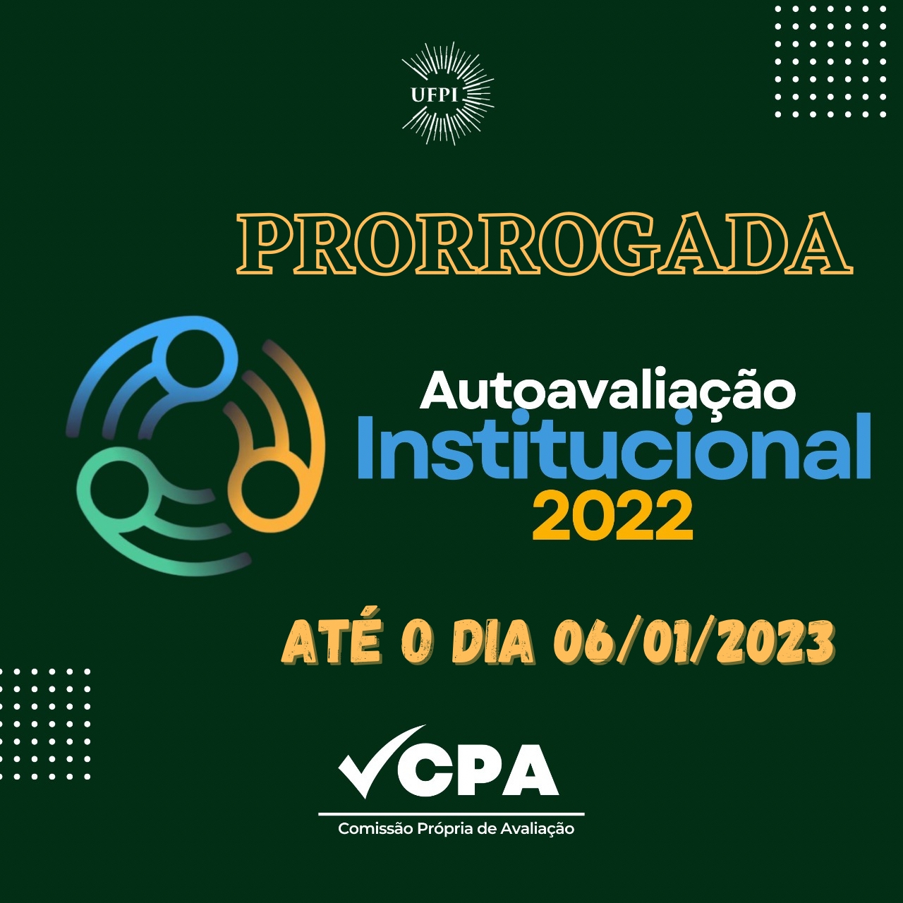 UFPI prorroga Autoavaliação Institucional 2022