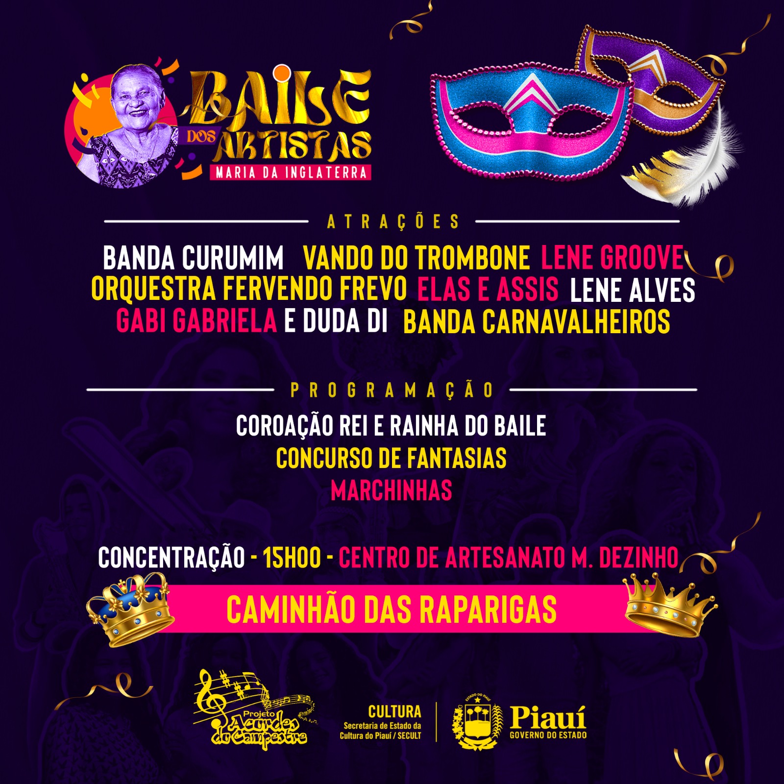 Clube dos Diários recebe Baile dos Artistas nesta sexta (17)