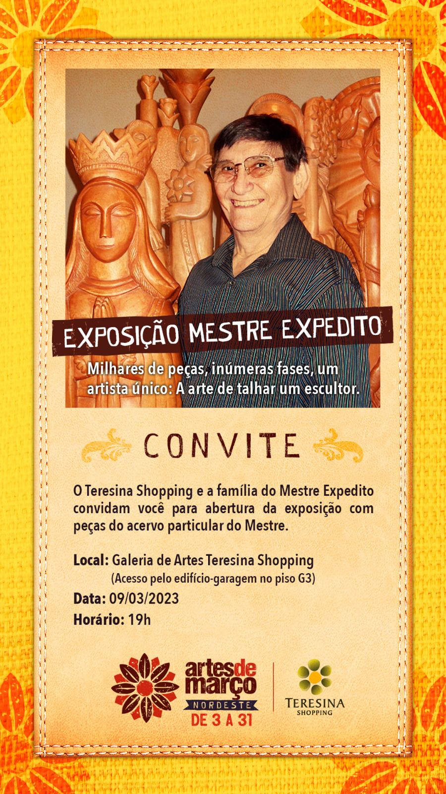 Teresina Shopping promove exposição em homenagem ao Mestre Expedito