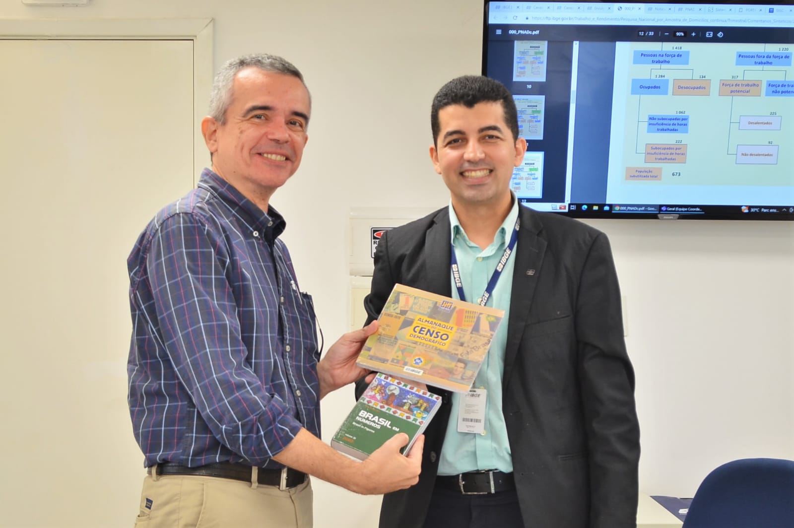 IBGE recebe visita do Secretário de Planejamento