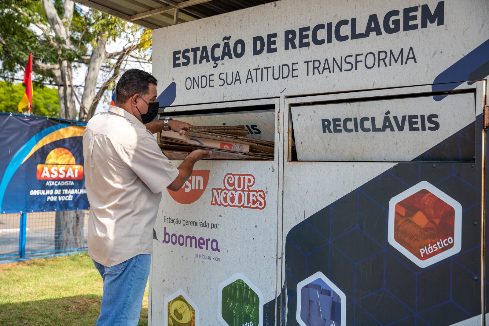 Atacadista disponibiliza pontos de descarte de resíduos