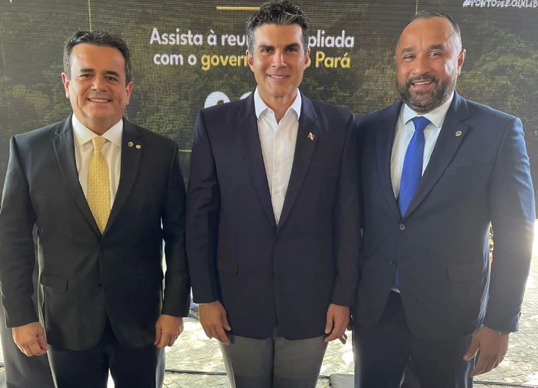  Henrique Pires participa de reunião com Helder Barbalho e Flávio Nogueira em Brasília