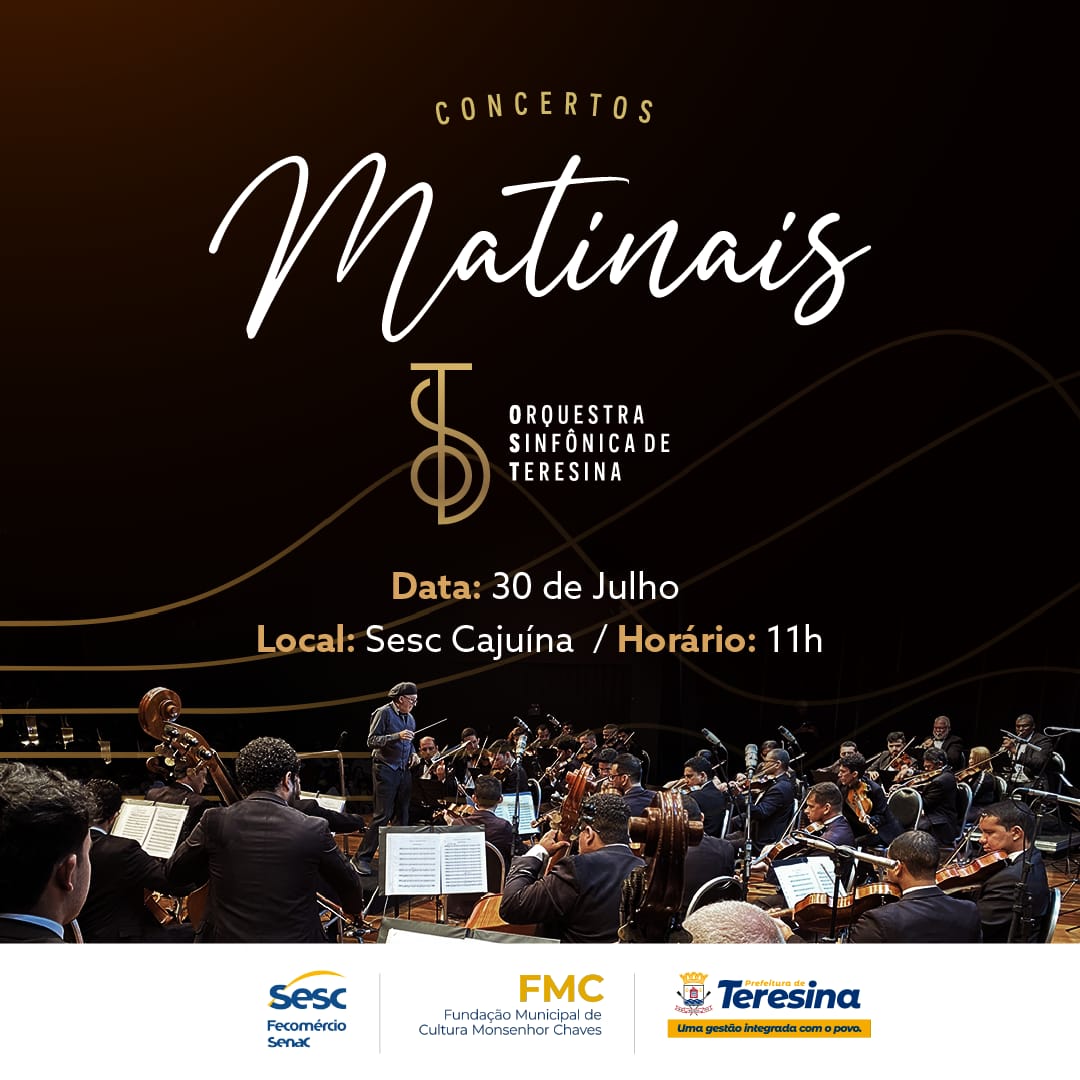 Estão à venda os ingressos para Concertos Matinais no SESC Cajuína