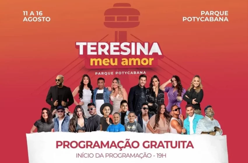  Aniversário de Teresina é comemorado com shows gratuitos no Parque Potycabana