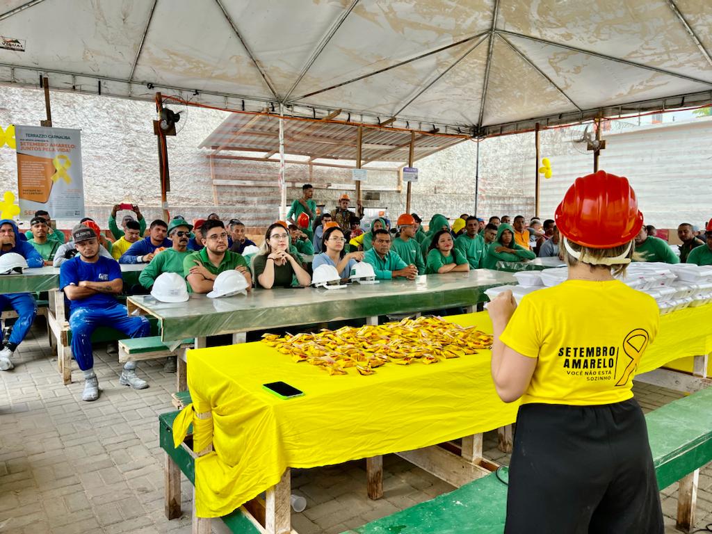 Construção civil reforça campanha e cuidados com a saúde mental