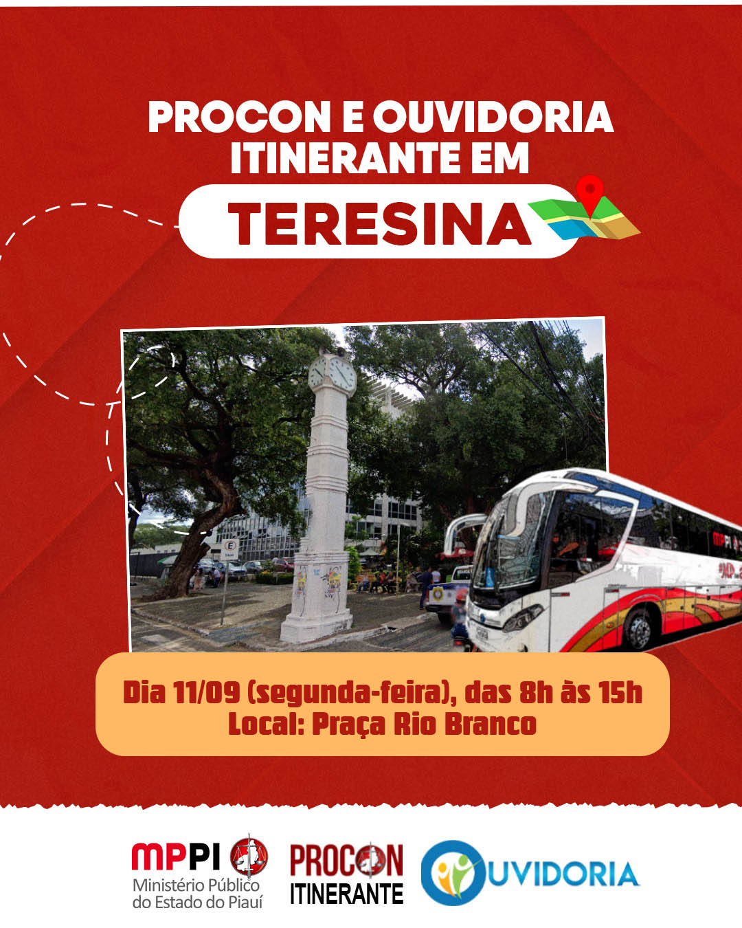 Ministério Público promoverá atendimento no centro de Teresina nesta segunda-feira (11)
