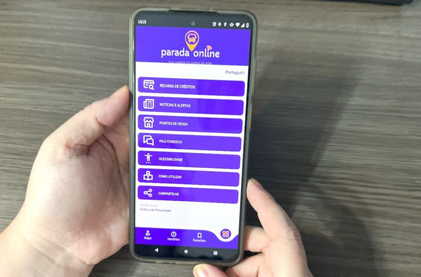  Estudantes podem recarregar o cartão Mais Fácil Estudantil no aplicativo Parada Online