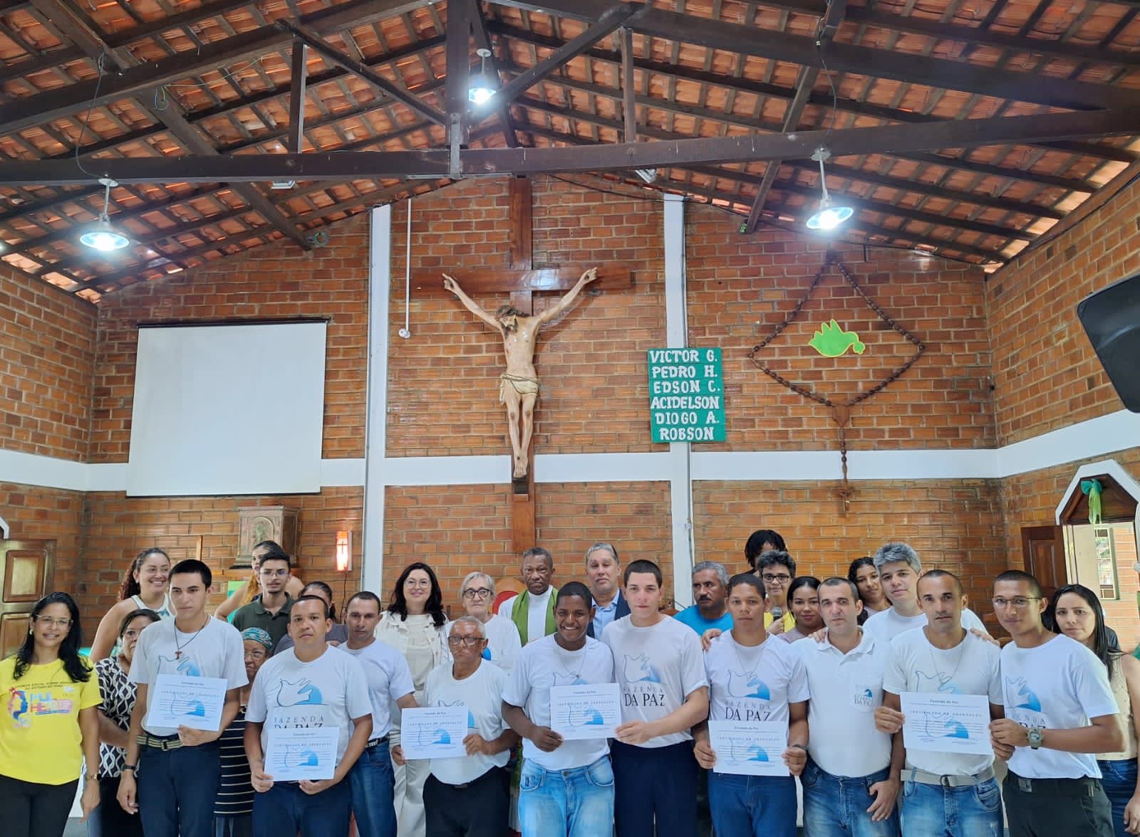 Fazenda da Paz realiza graduação na Comunidade Terapêutica Terra da Esperança