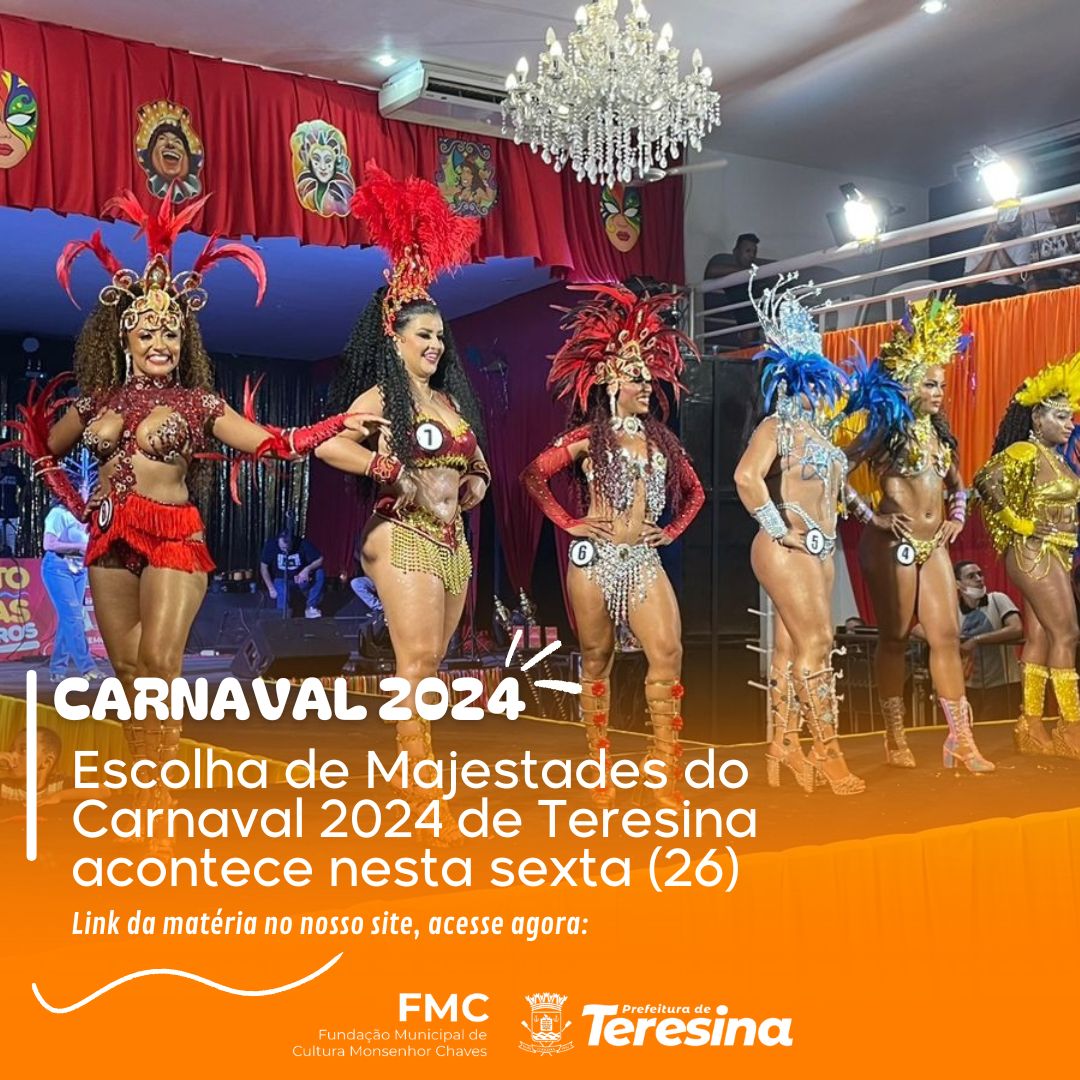 Escolha de majestades do Carnaval 2024 será nesta sexta (26)